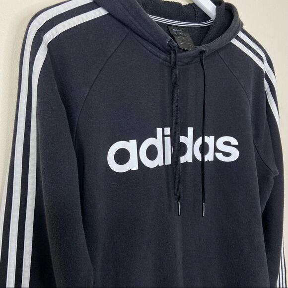 Adidas Men’s Essentials 3-Stripes Pullover Hoodie Size Small - Picture 2 of 7